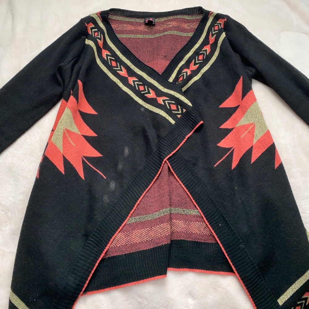 BEBE black and pink cardigan